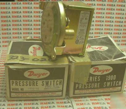 New dwyer pressure switch mod 1910-10 191010 lot of 2