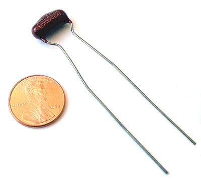 Radial film capacitors ~ .005UF 100V 5% (50)