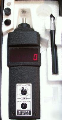 Shimpo dt-107 handheld contact led digital tachometer