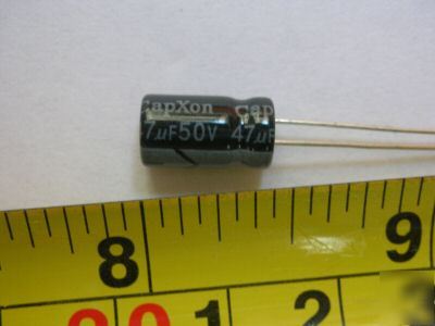 PKG1000 , 50V 47UF radial electrolytic capacitors 6X 11