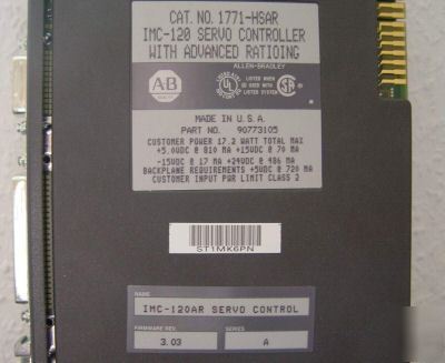 Allen bradley 1771-hsar IMC120 servo controller