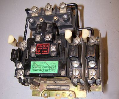 Allen bradley size 1 motor starter 709-bod coil 120 v