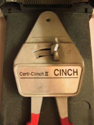Certi-clinch cinch portable termination tool cinch