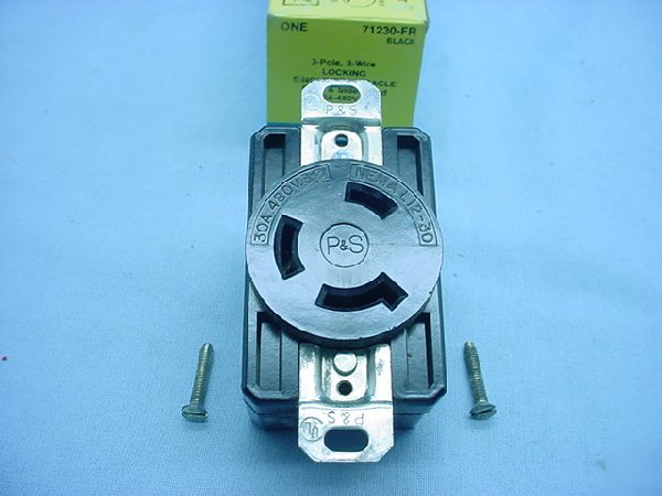 Leviton L12-30 locking receptacle 30A 480V 71230-fr