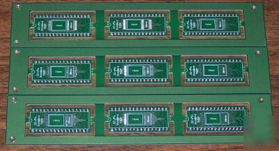 Lot of 9- 32 pin dip to 32 pin tsop adapter