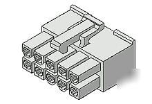 Molex # 39-01-2205 pitch mini-fit, jr. receptacle house