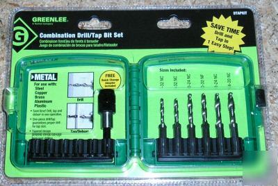 New 17620 dtapkit greenlee 6 piece drill/tap set 