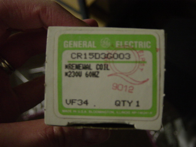 New general electric CR15D3G005 re al coil