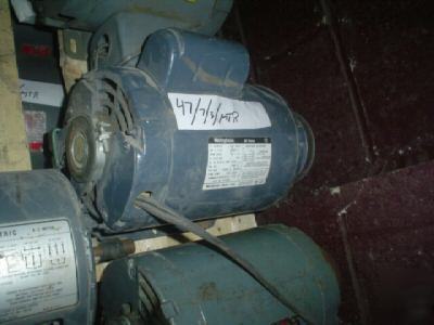 Westinghouse motor: 1.5 hp 3450RPM 115/230 1PH, H56-fr