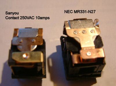 1X nec power relay MR331 spdt 12V coil 10AMPS contact