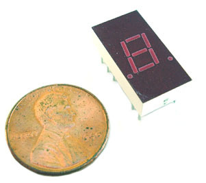 7 segment led display ~ red ~ 7.6MM ~ common anode (4)
