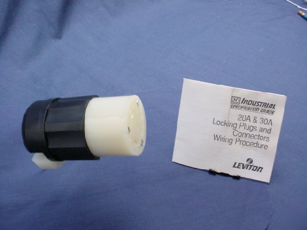 Leviton L9-30 locking connector 30A 600V C2653