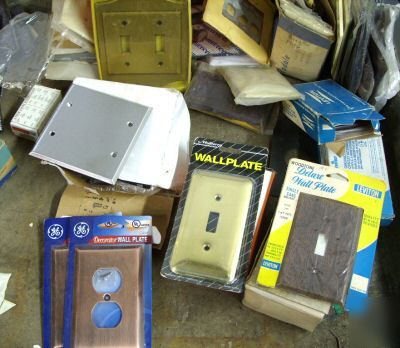 Lot of household switches cover plates outlets & more 