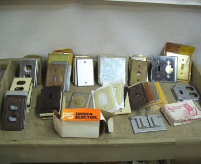 Lot of household switches cover plates outlets & more 