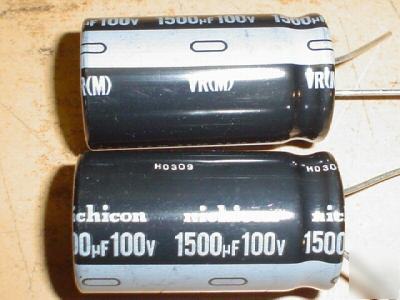 New 10PCS nichicon 100V 1500UF radial capacitors 