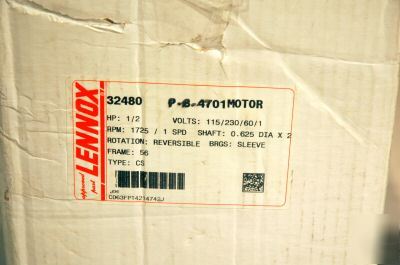 New emerson p-8-4701 1/2 hp motor C63JXFPT-4214 