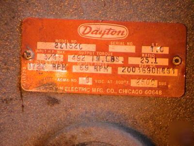 New worm gear reducer 25:1 double shaft 3/4HP c mount 