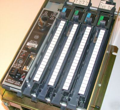 Nice allen bradley 4 slot i/o chasis model# 1771-A1B