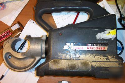 Huskie tool rec-3410 battery hydraulic crimper 12 ton