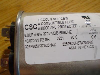 New 2PCS csc 370V 6UF a/c motor run capacitors 