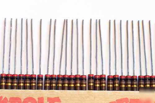 50) 200 ohm 1/2W carbon composition resistors 5%