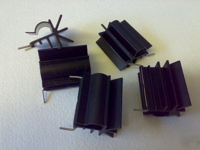 5X clip on for TO220 transistor ,regs ic's heatsinks 