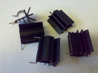 5X clip on for TO220 transistor ,regs ic's heatsinks 