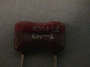 20 elmenco 400PF Â±5% 100V dipped mica capacitors