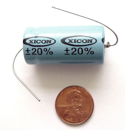 Axial electrolytic capacitor ~ 47UF 47MF 450V xicon (4)