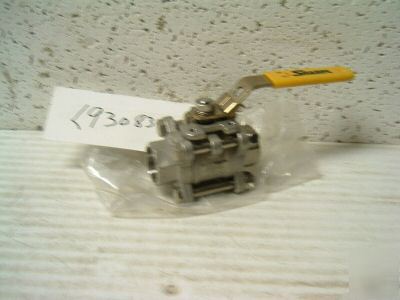 Ball valve 3/4 stainless 1000# fp socket weld<93083