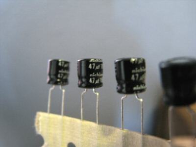 Capacitors 47UF 16V radial lead qty 100