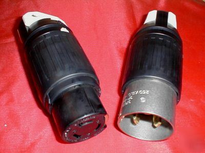 New hubbell HBL3765C & HBL3764C 50 amp plug & connector 