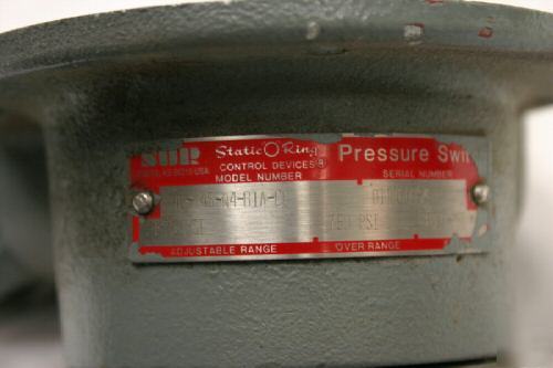 Sor static o ring pressure switches control device.