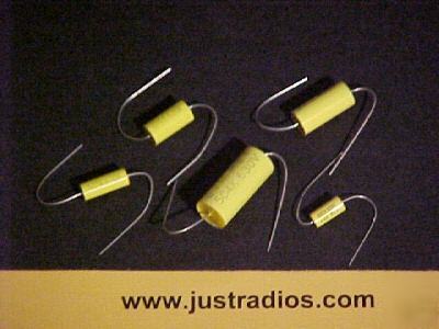 .05UF @ 1000 volt tubular axial film capacitors qty=10 