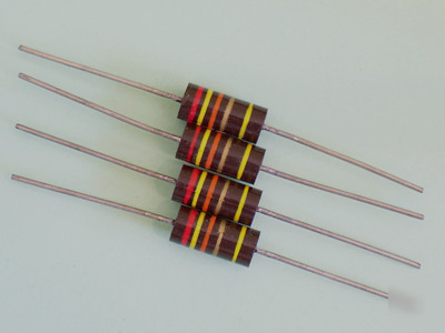 10) 24K ohm 2W carbon composition resistors 5% ~22K sub