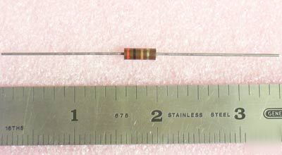 25) 200 ohm 1/2W irc carbon composition resistors 5%