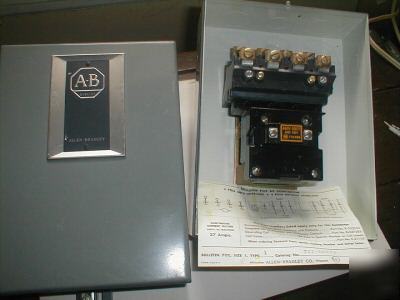 Allen bradley 702-BAD93 ac contactor size 1 - 3 pole