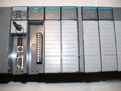 Allen bradley slc 5/04 complete system w/10 slot rack 