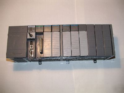 Allen bradley slc 5/04 complete system w/10 slot rack 