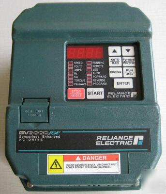 Reliance electric 5V4160 GV3000/se 5HP ac vs drive re