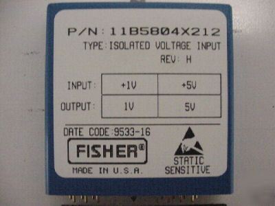 Fisher isolated voltage input ( model# CL6851X1-A2 )