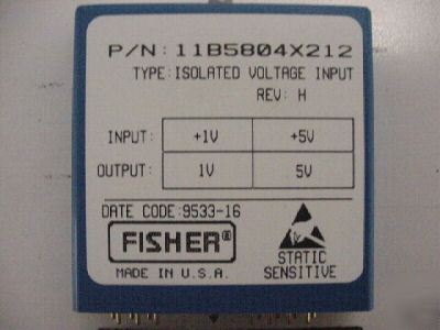 Fisher isolated voltage input ( model# CL6851X1-A2 )