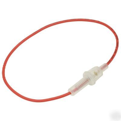 20MM 5A in-line fuseholder 250V clear. rohs.bulk.more