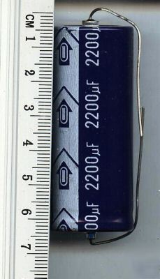2200UF 100 volt electrolytic capacitor radial 1 piece