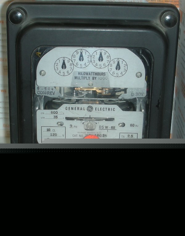 Ge 706X66G24 watthour meter,used