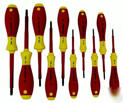 Wiha 10 pc electricians insulated torx set 32592