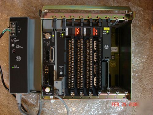 Ab plc-5/40B/e complete system w/ethernet card, tested