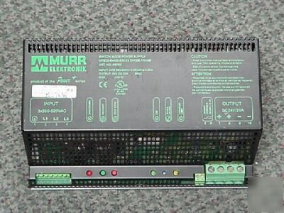 Murr elektronik MPS20 24VDC @ 20 amp power supply- sola