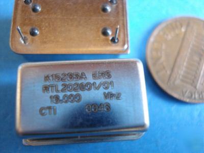 New 1000QTY crystal oscillators cti # K1523BA 16.00MHZ