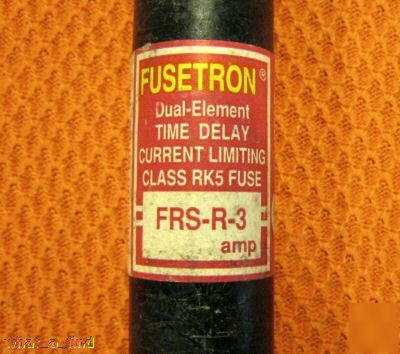 New buss frs-r-3 fuse FRSR3 frsr 3 amp 600 volt nos